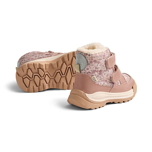 Ботинки зимние Wheat "Millas Tex Rose Dust Flowers", розовая пыльца